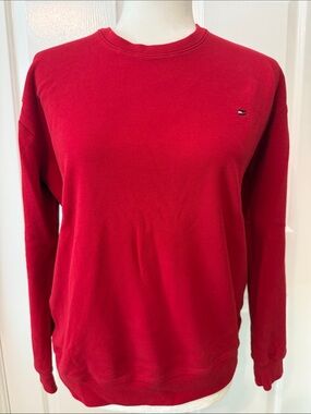 Tommy Hilfiger Bright Red Pullover Sweatshirt